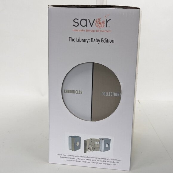 SAVOR The Library: Baby Edition. Khaki, Grey, White - Unisex- NEW IN BOX - Picture 4 of 12